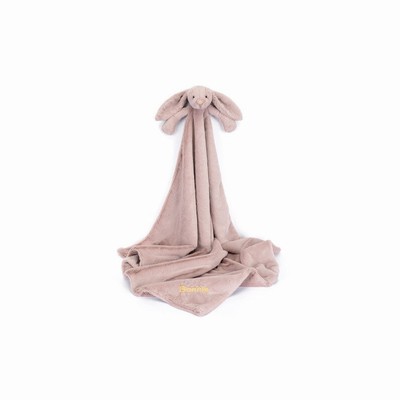 Jellycat Bashful Luxe Bunny Rosa Blankets USA | 68350DYFX